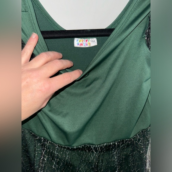 Dot Dot Smile Deluxe Green Halloween Witch Kitty Dress 8/10 - Picture 2 of 6